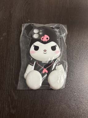 3D Kawaii Kuromi Sailor Outfit Soft Silicone Phone Case